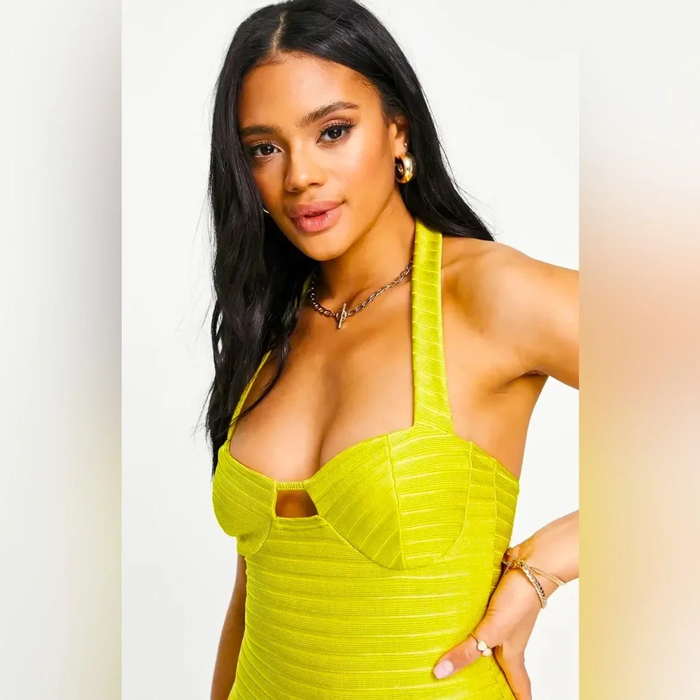 ASOS Line Halter Neck Dress - Picture 3 of 5